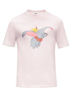 Loewe x Disney Dumbo Tee Shirt Size Small Pink Designer Limited Edition.  21